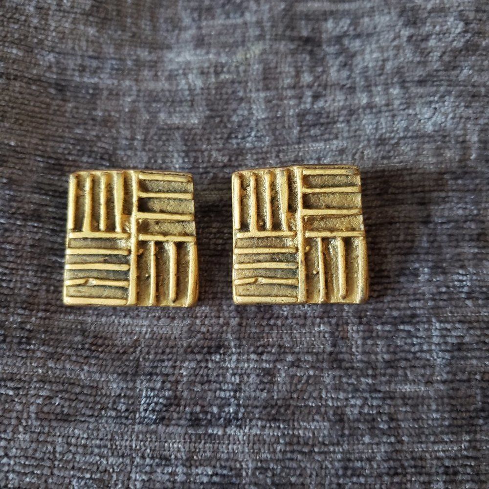 Vintage Alva Gold Tone Earrings